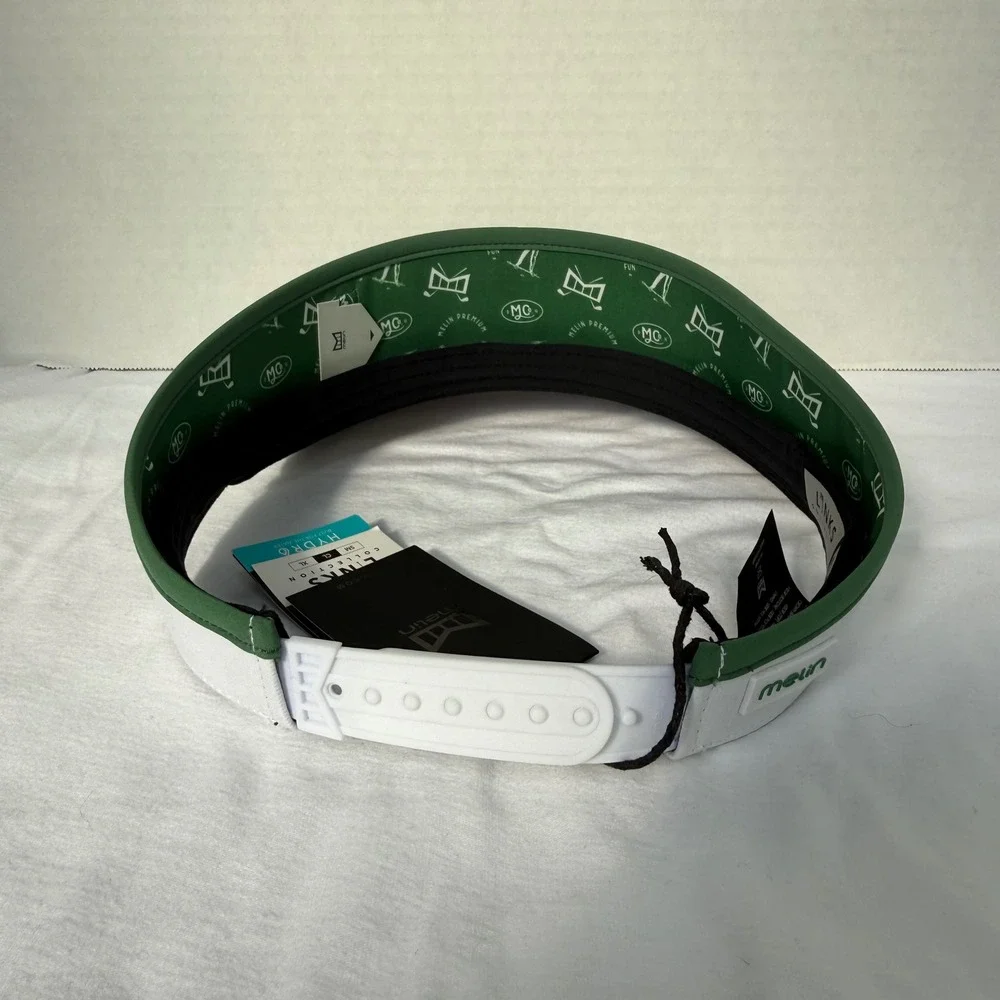 Melin Hydro Coast Links Visor Mens OSFM Green White Argyle Golf Hat